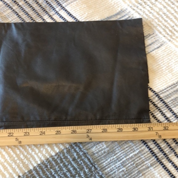 Kenneth Cole Womens Genuine Leather pants Sz 6 Dark Brown Edgy Fall Winter Class - Picture 8 of 9